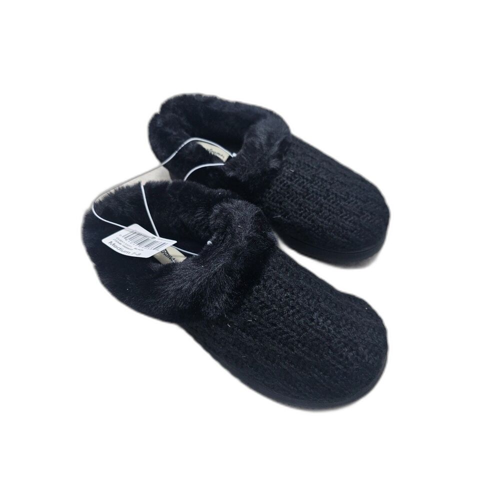 New in Box Women's Dearfoams Slippers Medium 7-8 Memory Foam Indoor/Outdoor